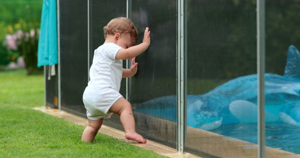 Barrière de protection de piscine pour enfants